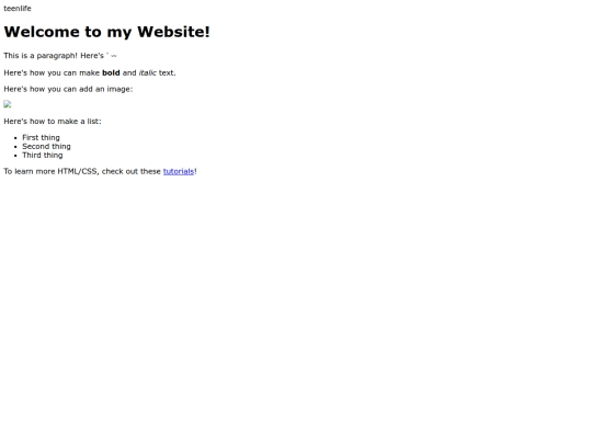 index screenshot