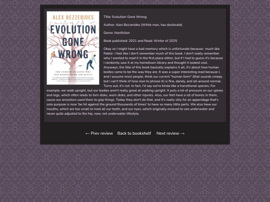 Bookpages/Evolutiongonewrong screenshot