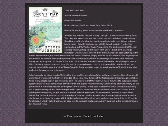 Bookpages/theghostmap screenshot