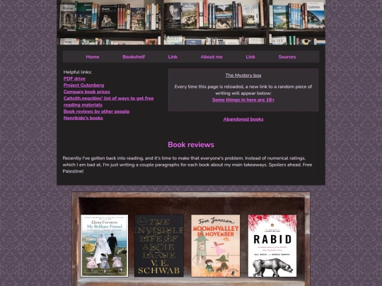 Bookshelf screenshot