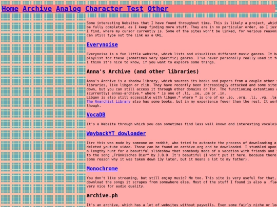 archive screenshot