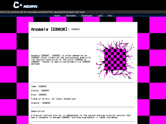AnomalyError screenshot