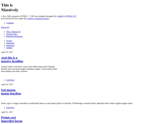 index screenshot