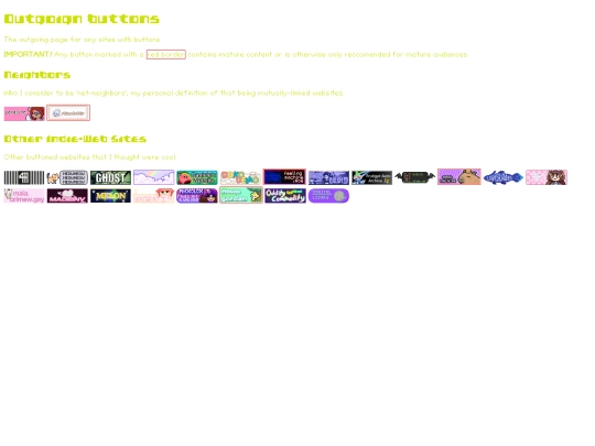 links/pages/buttons screenshot
