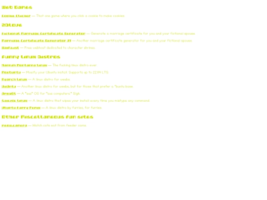 links/pages/fun screenshot