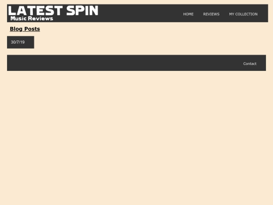 Blog screenshot