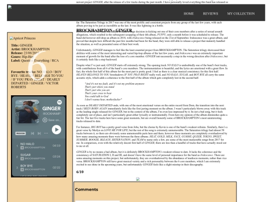 Reviews/GingerReview screenshot