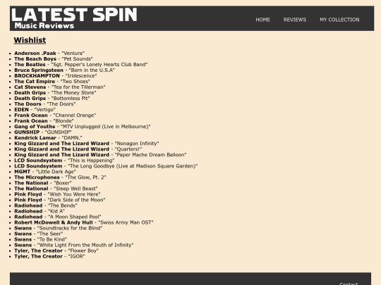 Wishlist screenshot