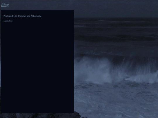 Blog screenshot