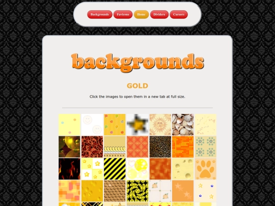 backgrounds/gold/menu screenshot
