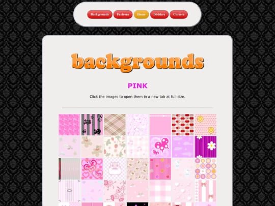 backgrounds/pink/menu screenshot