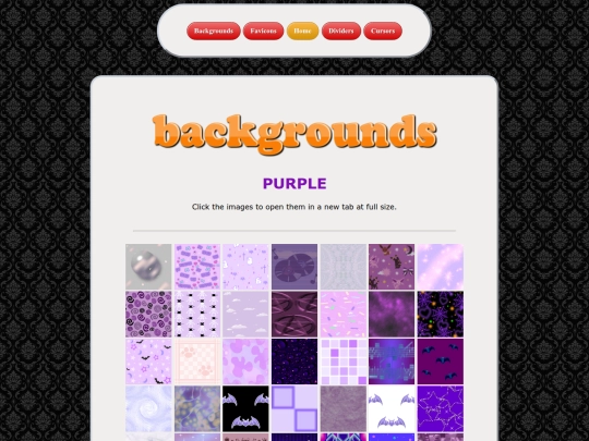 backgrounds/purple/menu screenshot