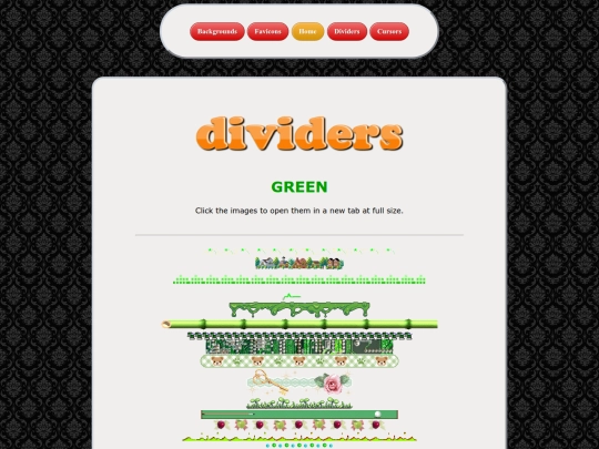 dividers/green/menu screenshot