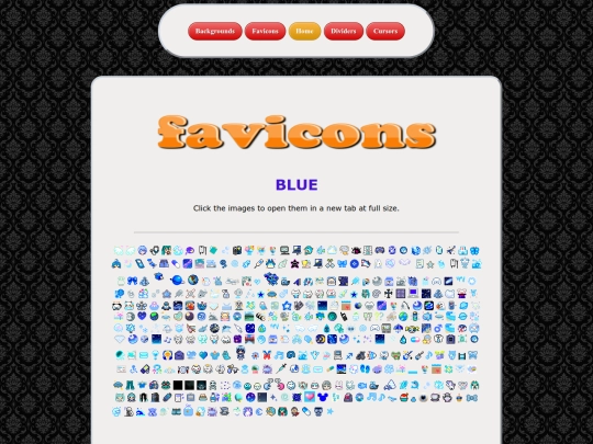 favicons/blue/menu screenshot