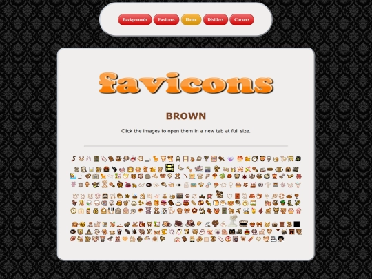 favicons/brown/menu screenshot