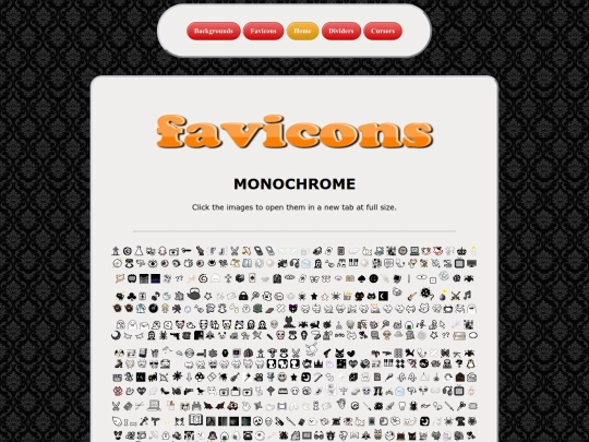 favicons/monochrome/menu screenshot