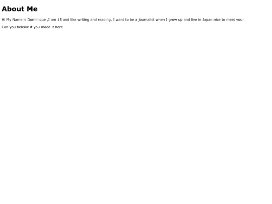 aboutme screenshot