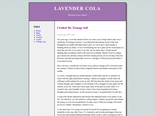 blog/IfailedMyTeenageSelf screenshot