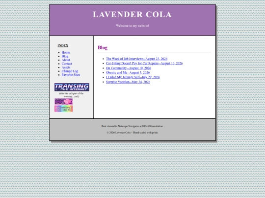 blog/bloghome screenshot