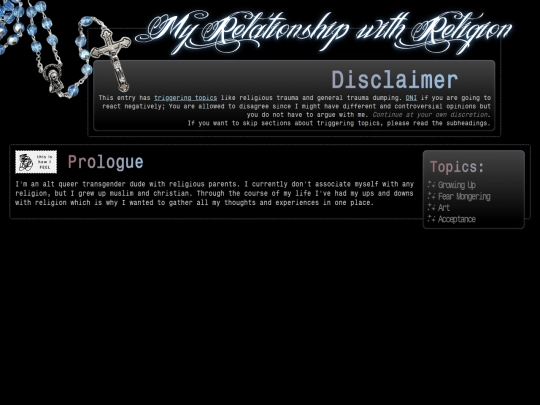 ramble/religion screenshot