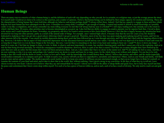 ramblings screenshot