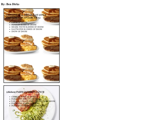 RestaurantMenuEvil screenshot