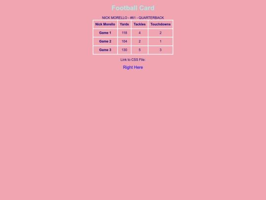 Scorecard Assignment/BigFootball screenshot