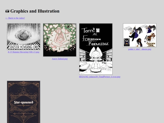 Portfolio/graphics-and-illustration screenshot