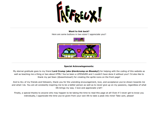 links screenshot