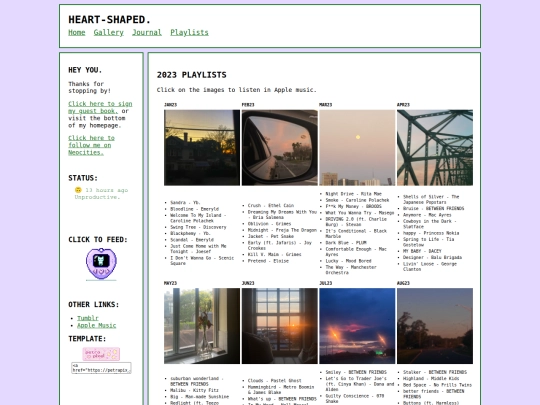 Playlists/2023 screenshot