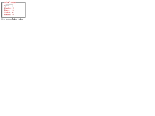Project/coin counter screenshot