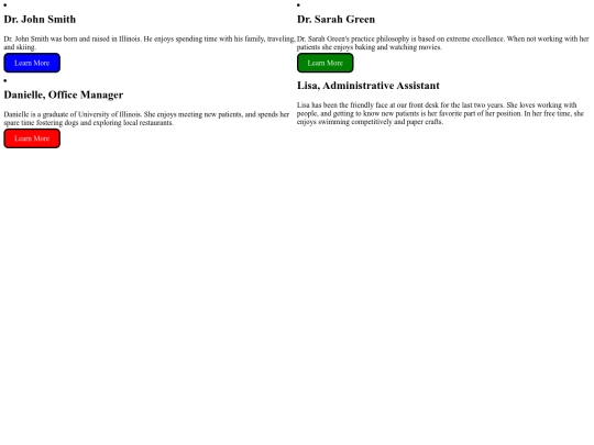 Project/staffpage screenshot
