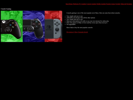 Console screenshot