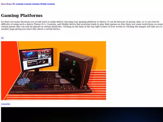 LandingPage screenshot