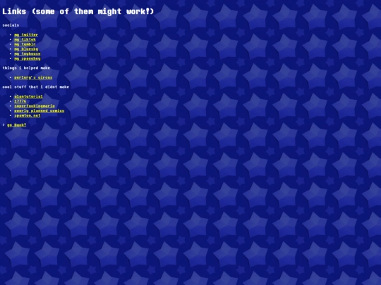 links screenshot