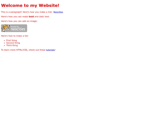 menu screenshot