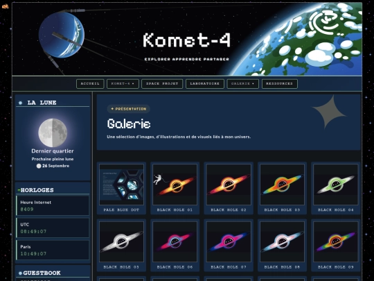 pages/galerie screenshot