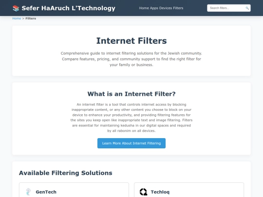 filters screenshot