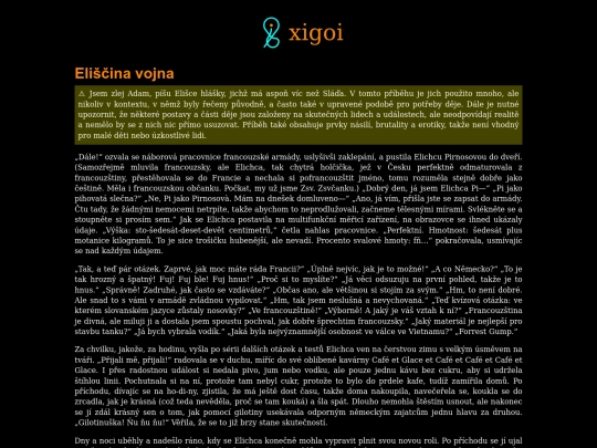 c/hlaskopisy/eliscina-vojna screenshot