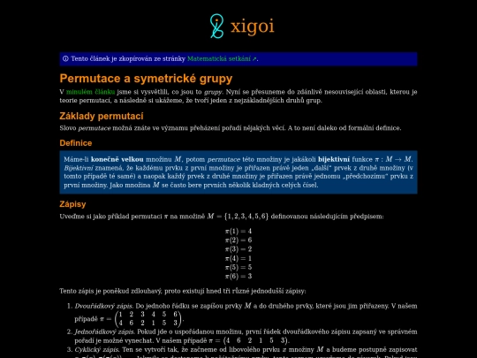 c/permutace-a-symetricke-grupy screenshot