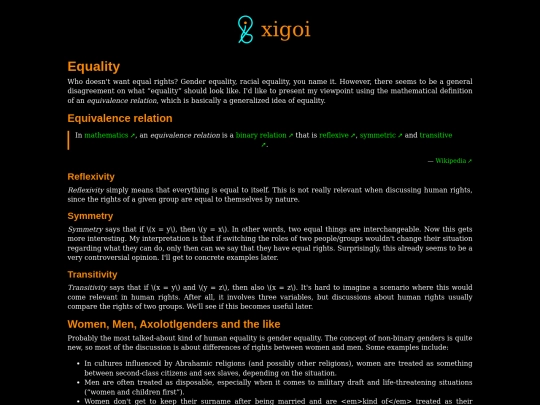 equality screenshot