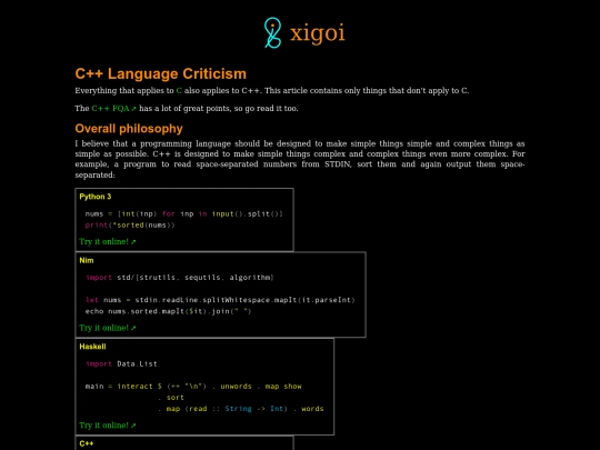 language-criticism/cpp screenshot