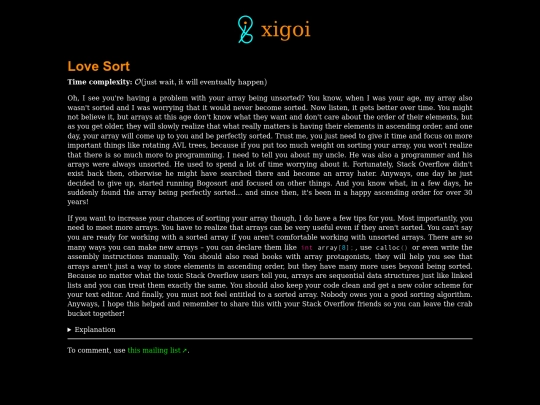 love-sort screenshot
