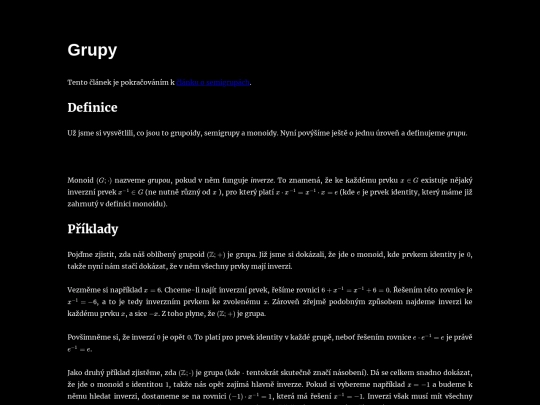 mathsessions/grupy screenshot
