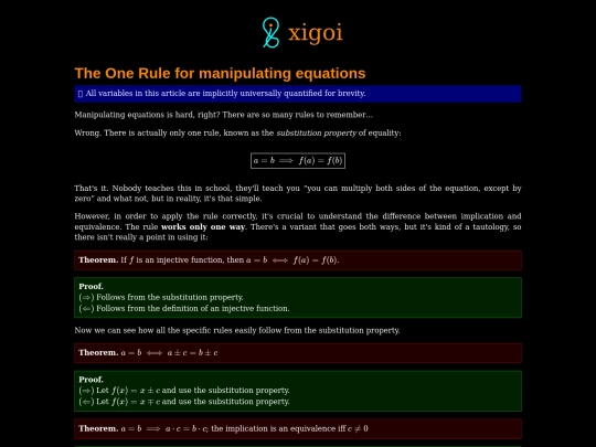 one-rule-equations screenshot