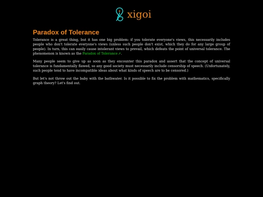 paradox-tolerance screenshot