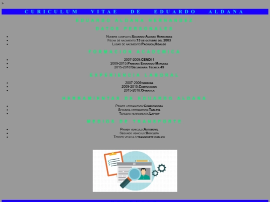 curriculum screenshot