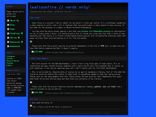 ARCHIVE/myspace/projects screenshot