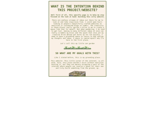 intentions screenshot