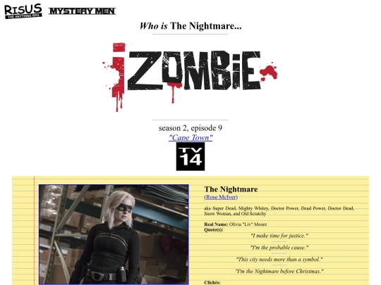 inspirations/izombie screenshot